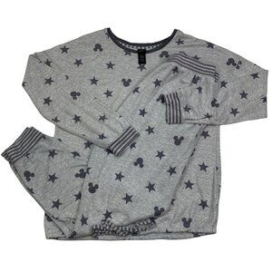 Disney Mickey/Stars Super Soft Pajama/Lounge Joggers Set Women's Size Medium